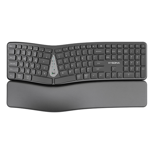 EK15 Wireless Ergo Membrane Keyboard-KYSONA